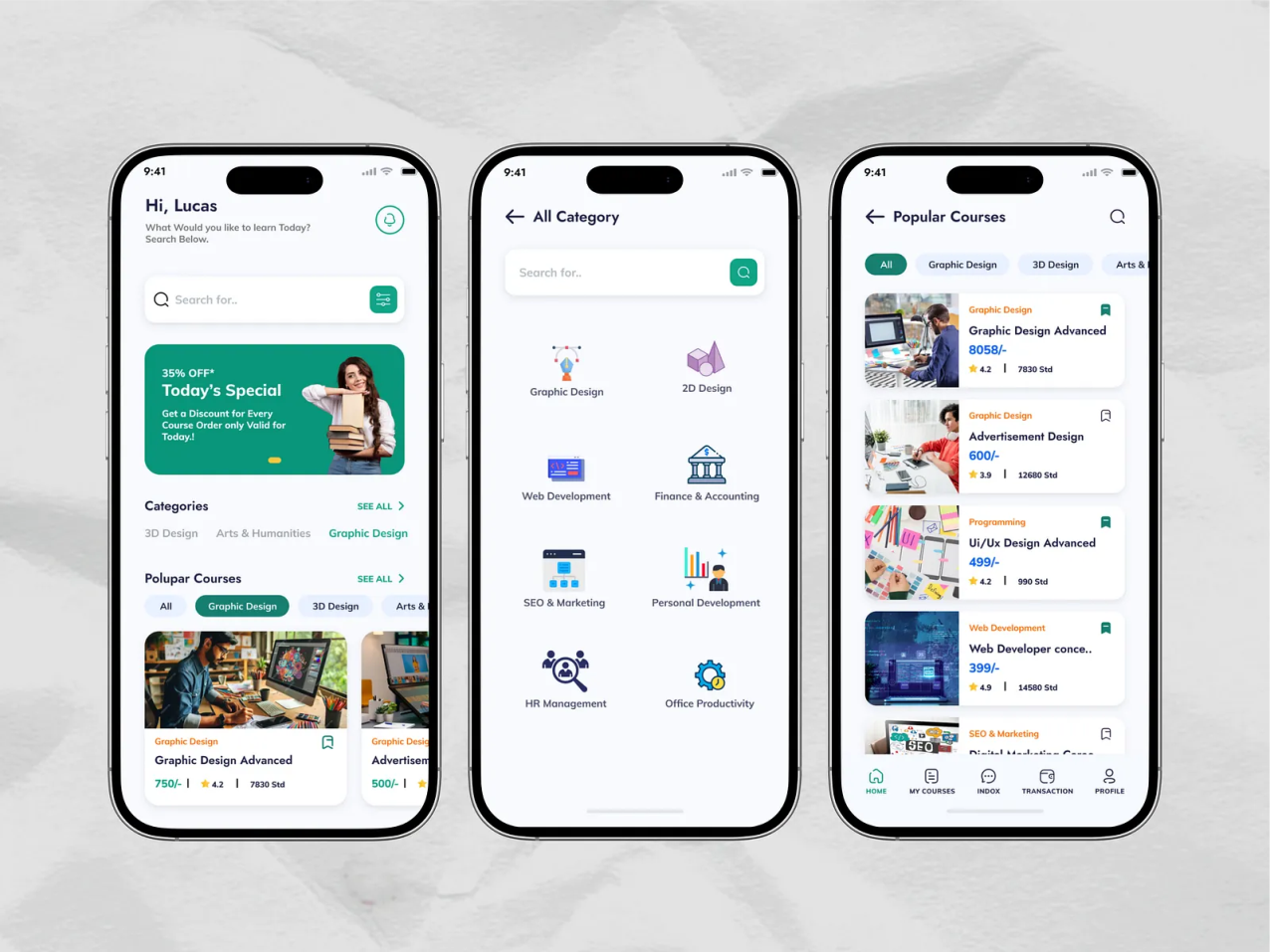 E-learning Mobile App Design2